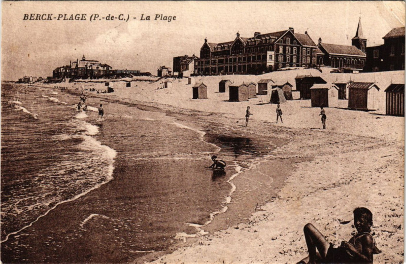 Carte postale ancienne Berck Plage La Plage à Berck