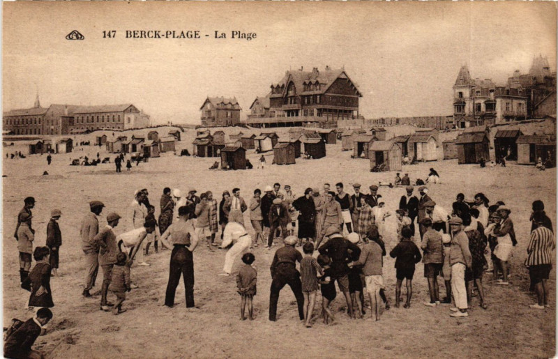Carte postale ancienne Berck Plage La Plage à Berck
