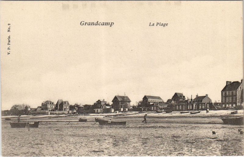 Carte postale ancienne Grandcamp-les-Bains La Plage