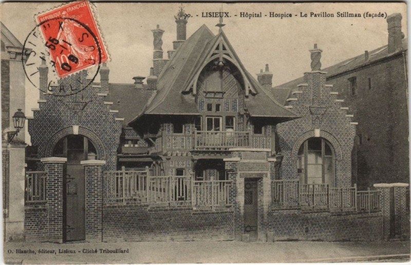 Carte postale ancienne Lisieux Hopital-Hospice - Le Pavillon Stillman à Lisieux