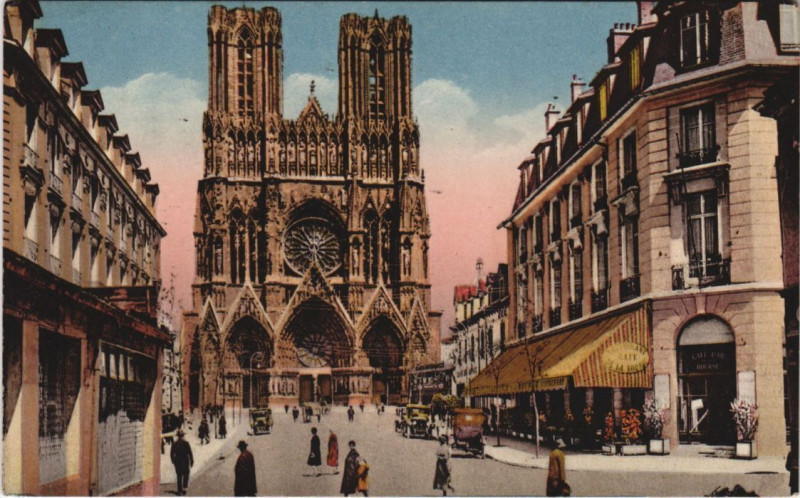 Carte postale ancienne Reims La Cathedrale à Reims