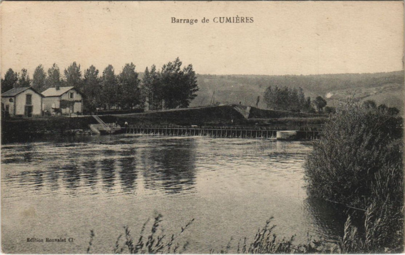 Carte postale ancienne Barrage de Cumieres