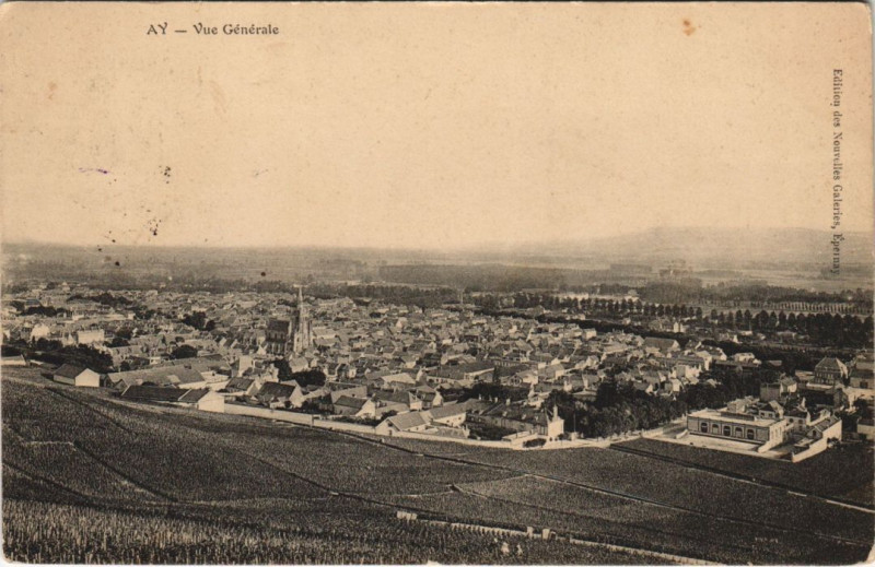 Carte postale ancienne Ay vue generale