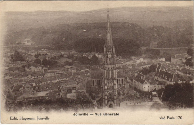 Carte postale ancienne Joinville vue generale à Joinville