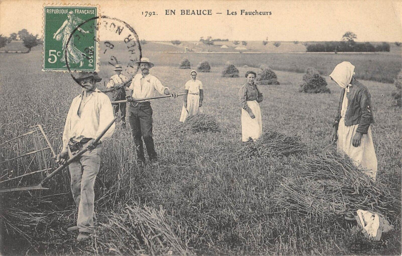 Carte postale ancienne En Bauce Les Faucheurs