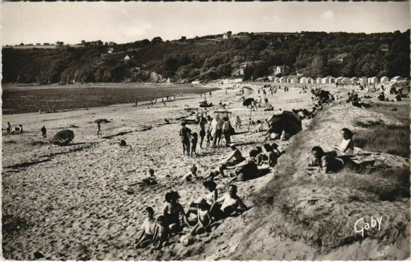Carte postale ancienne Saint-Jean-le-Thomas La Plage