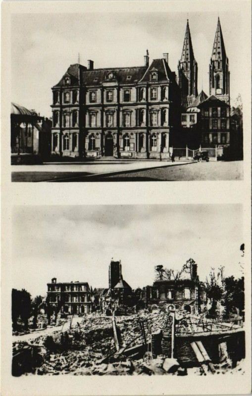 Carte postale ancienne Saint-Lo L'Hotel de Ville