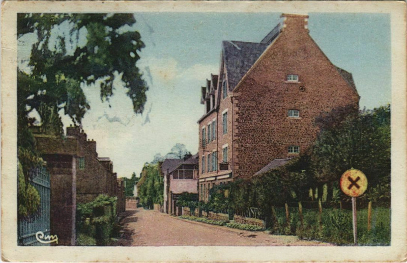 Carte postale ancienne Saint-Jean-le-Thomas La Grande Auberge