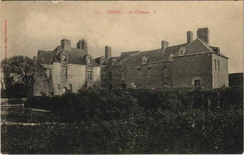 Carte postale ancienne Pirou Le Chateau à Pirou