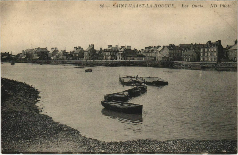 Carte postale ancienne Saint-Vaast-la-Hougue Les Quals