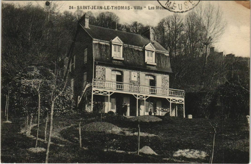 Carte postale ancienne Saint-Jean-le-Thomas Villa les Mountfess