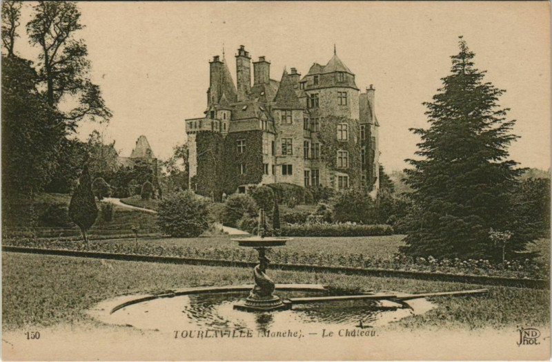 Carte postale ancienne Tourlaville Le Chateau