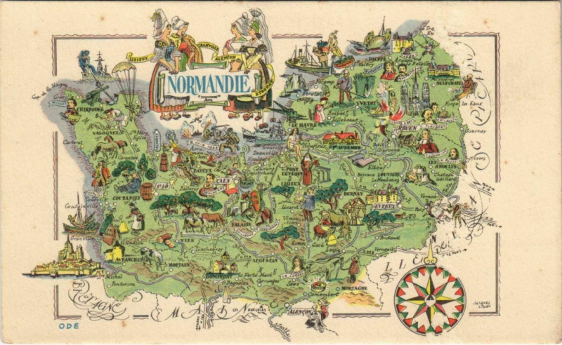 Carte postale ancienne Normandie