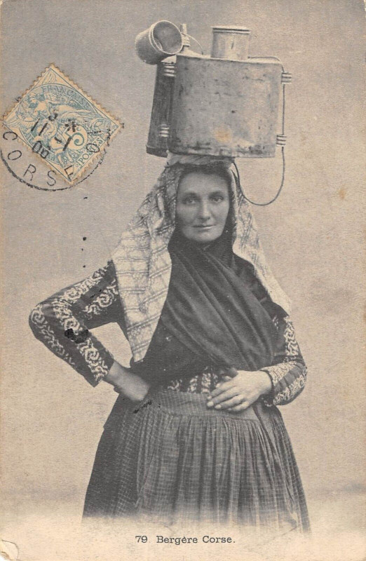 Carte postale ancienne 20 Corse Bergere Corse