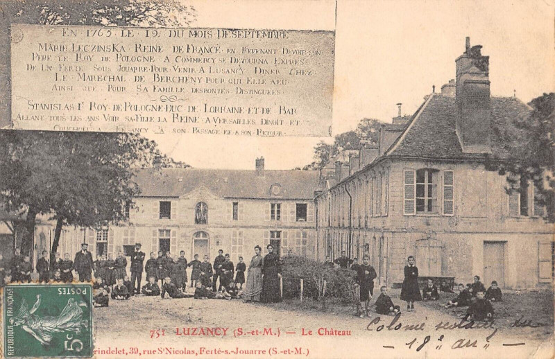 Carte postale ancienne Luzancy Le Chateau à Luzancy