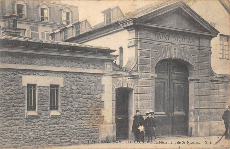 Carte postale ancienne Issy Les Moulineaux Etablissement De Saint Nicolas à Issy-les-Moulineaux