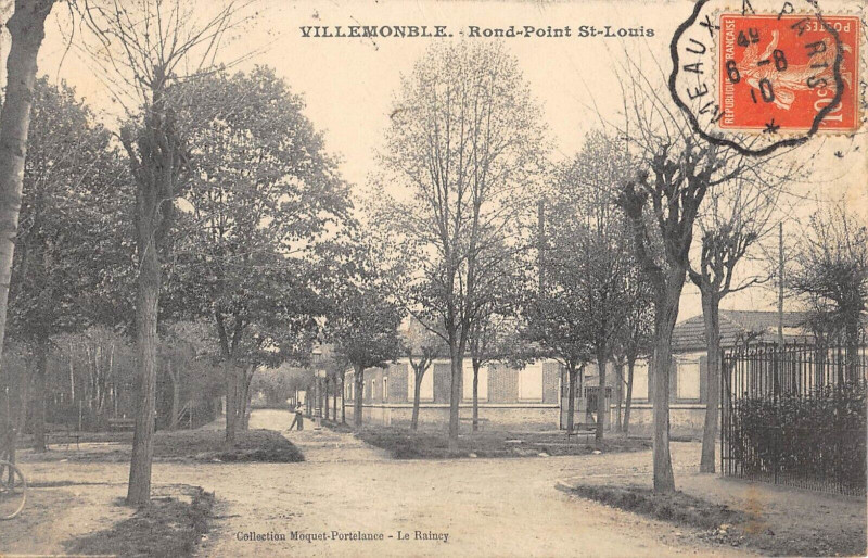 Carte postale ancienne Villemomble Rond Point Saint Louis à Villemomble