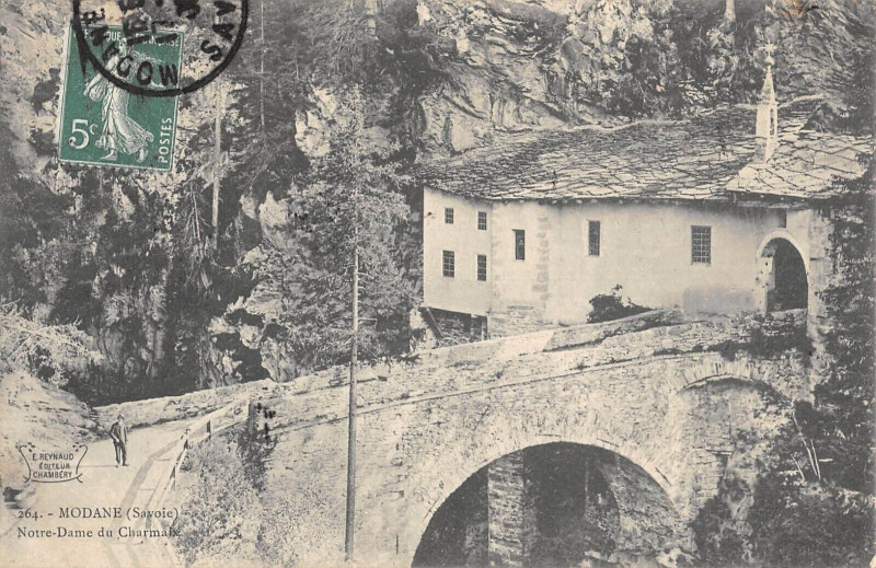 Carte postale ancienne Modane Notre Dame Du Charmaix à Modane