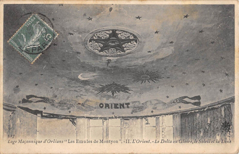 Carte postale ancienne Orleans La Loge Maconnique