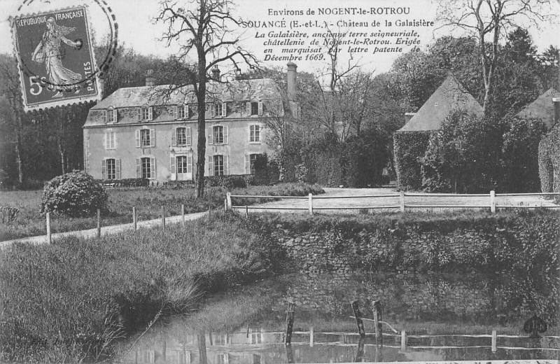 Carte postale ancienne Souance Chateau De La Galaisiere