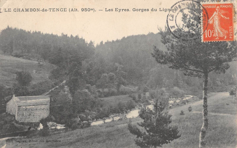 Carte postale ancienne Le Chambon De Tence Les Eyres à Tence