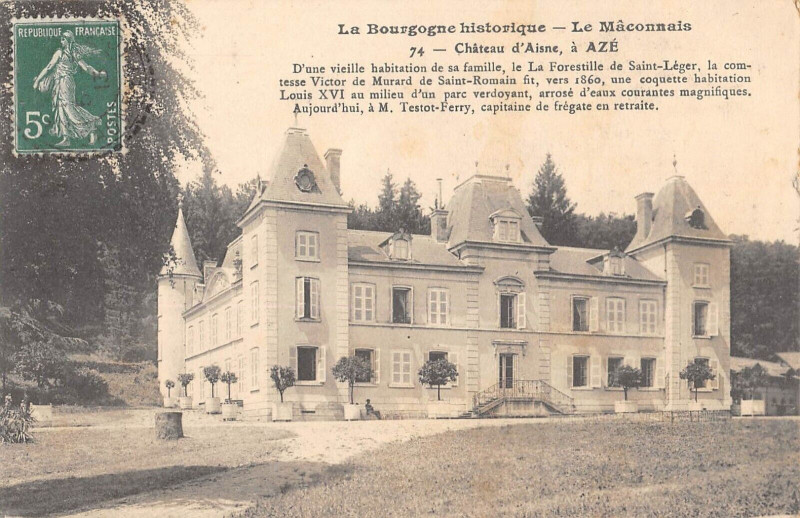 Carte postale ancienne Chateau D'Aisne Le Maconnais