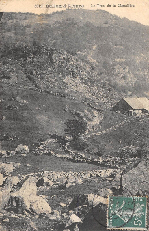 Carte postale ancienne Ballon D'Alsace Le Trou De La Chaudiere