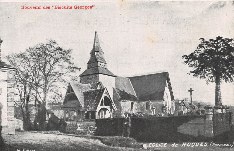 Carte postale ancienne Eglise De Roques