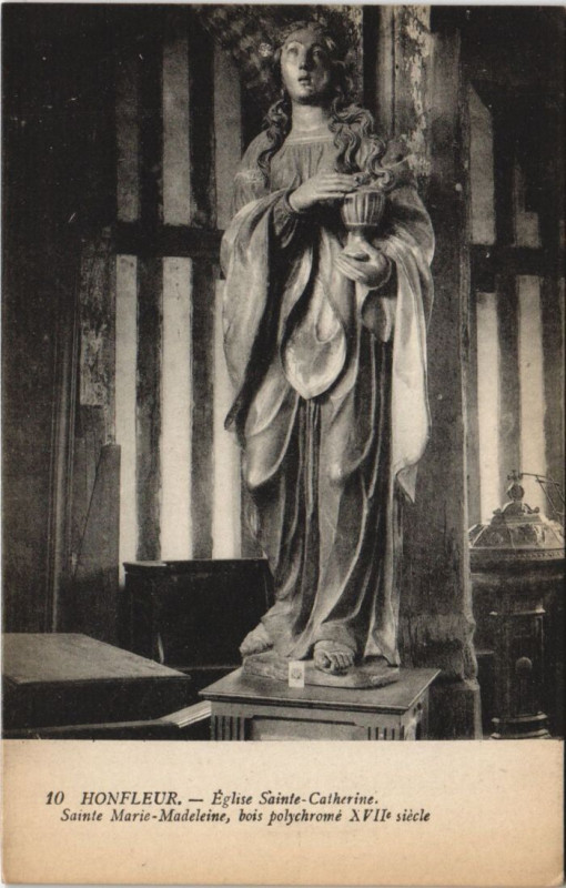 Carte postale ancienne Honfleur Eglise Sainte-Catherine - Sainte Marie-Madeleine à Honfleur