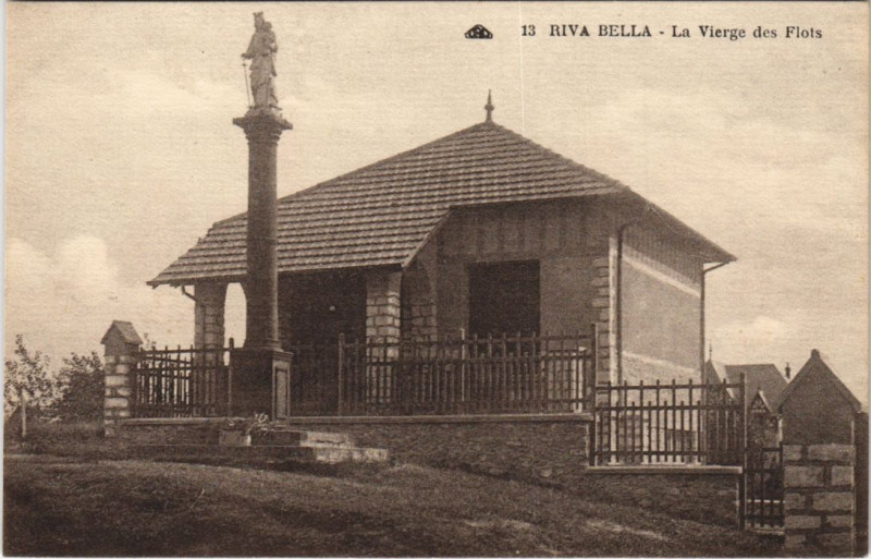 Carte postale ancienne Riva-Bella La Vierge des Flots