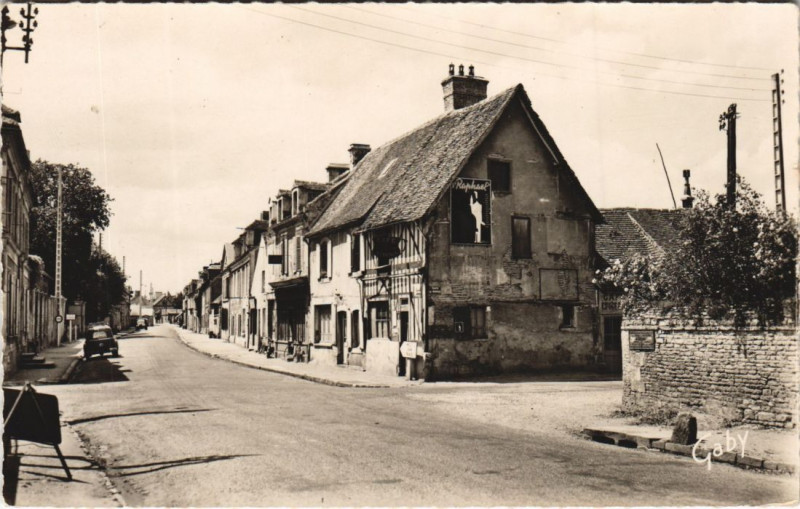 Carte postale ancienne Mezidon Quartier de la Croix Blanche