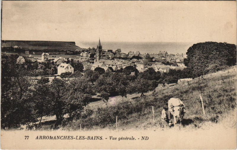 Carte postale ancienne Arromanches Vue Generale
