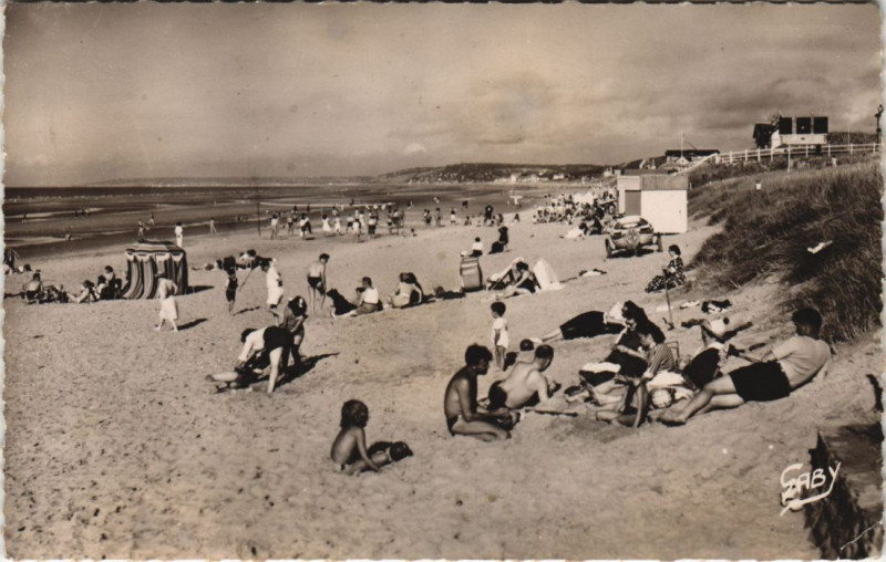 Carte postale ancienne Le Home-sur-Mer La Plage au Hom