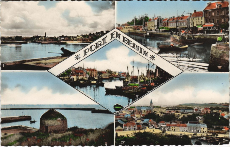 Carte postale ancienne Port-en-Bessin Scenes