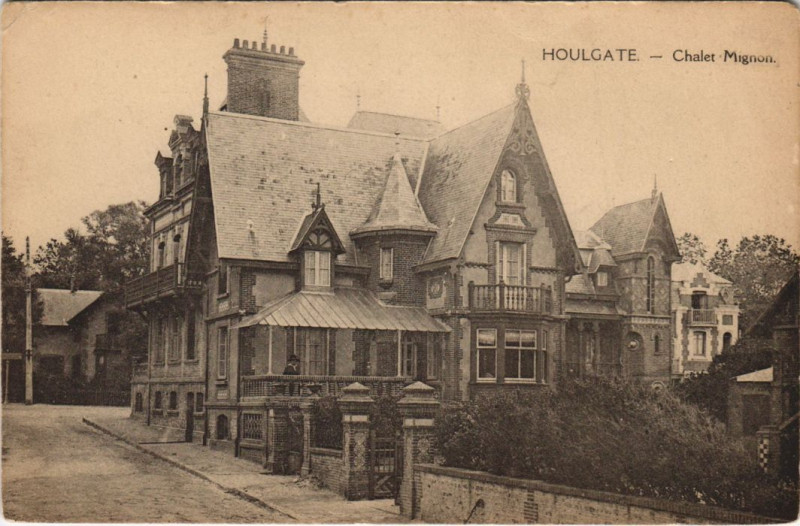Carte postale ancienne Houlgate Chalet Mignon à Houlgate