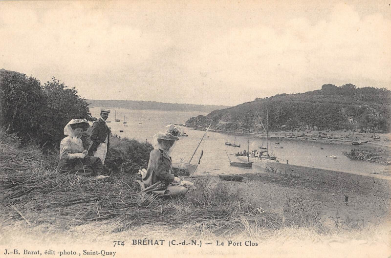 Carte postale ancienne Brehat Le Port Clos