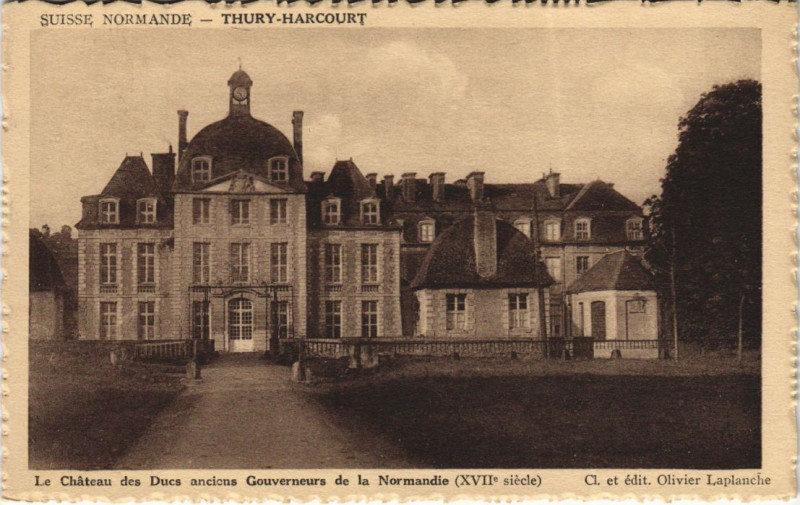 Carte postale ancienne Thury-Harcourt Chateau