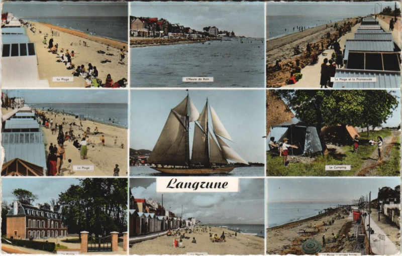 Carte postale ancienne Langrune-sur-Mer Scenes à Langrune-sur-Mer