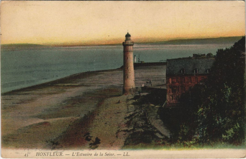 Carte postale ancienne Honfleur L'Estuaire de la Seine à Honfleur