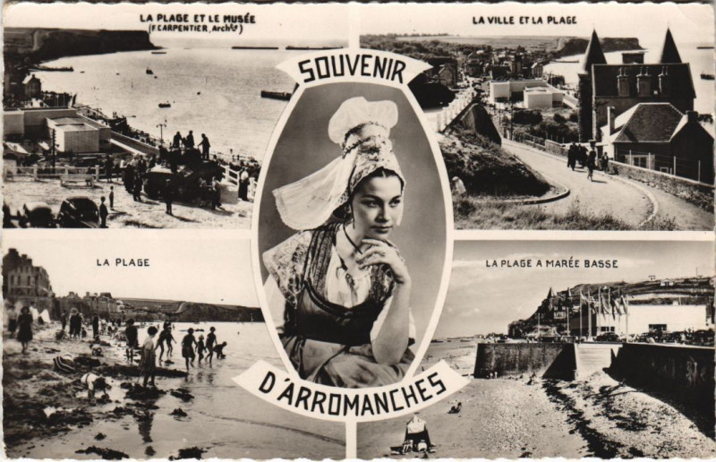Carte postale ancienne Arromanches Scenes