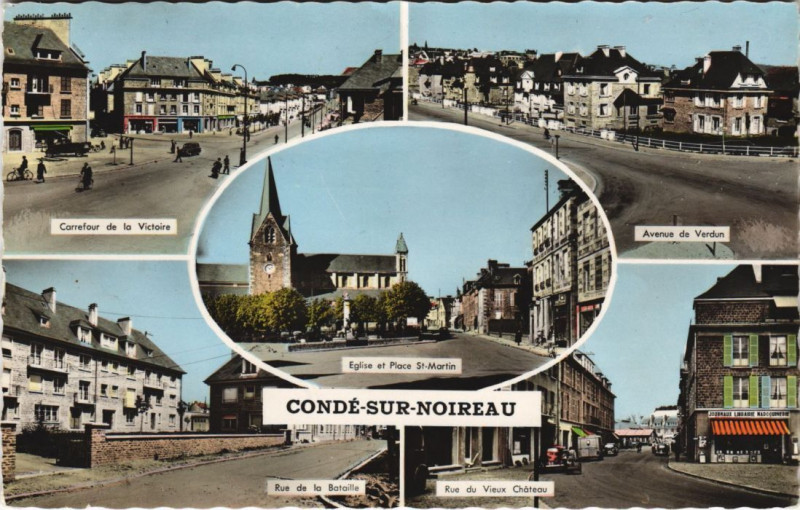 Carte postale ancienne Conde-sur-Noireau Scenes