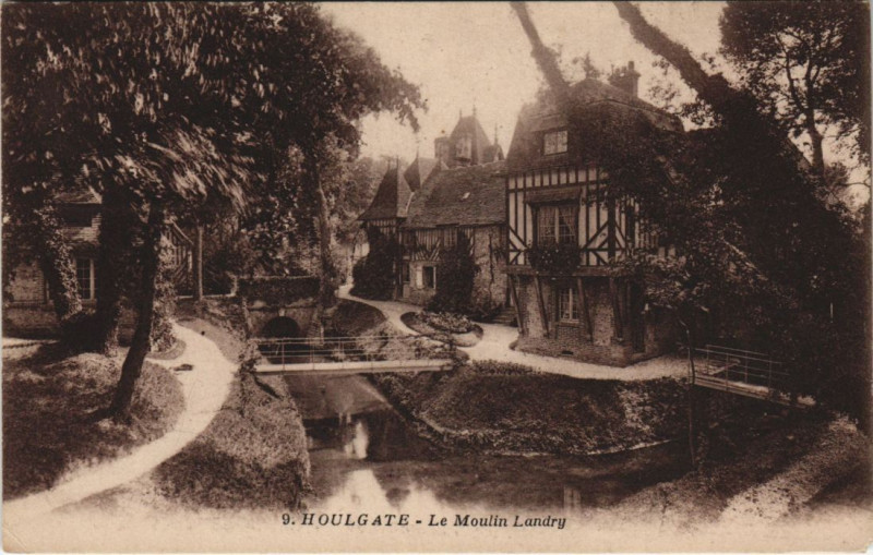 Carte postale ancienne Houlgate Le Moulin Landry à Houlgate