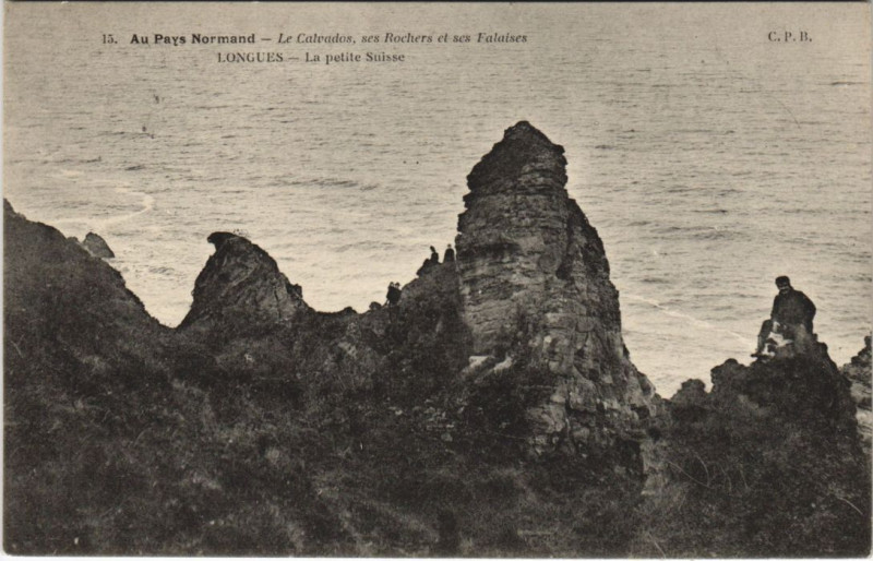 Carte postale ancienne Longues-sur-Mer La Petite Suisse à Longues-sur-Mer