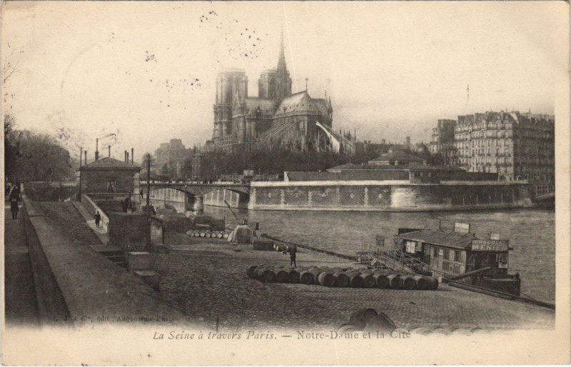 Carte postale ancienne Paris 4e Notre-Dame et la Cite à Paris 5e