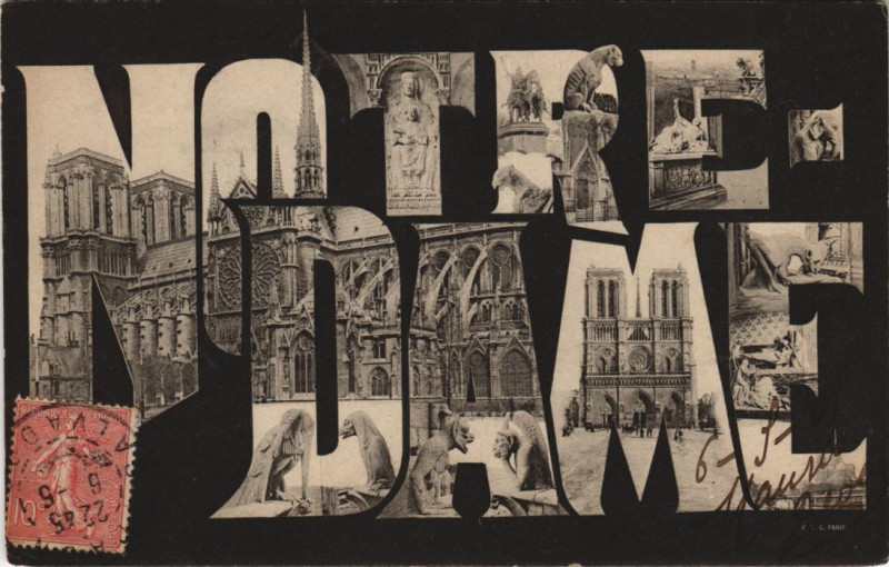 Carte postale ancienne Paris 4e Notre-Dame à Paris 4e