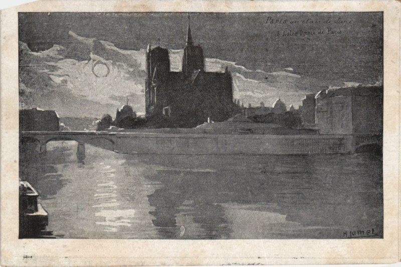 Carte postale ancienne Paris 4e l'Ile Saint-louis à Paris 4e