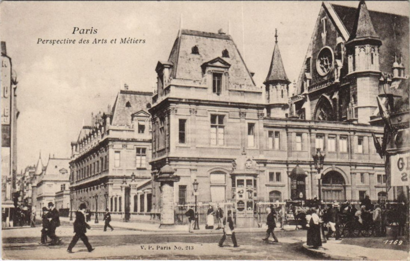 Carte postale ancienne Paris 3e Arts et metiers à Paris 3e