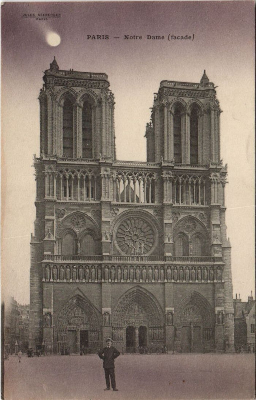 Carte postale ancienne Paris 4e Notre-Dame à Paris 4e