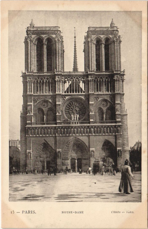 Carte postale ancienne Paris 4e Notre-Dame à Paris 4e