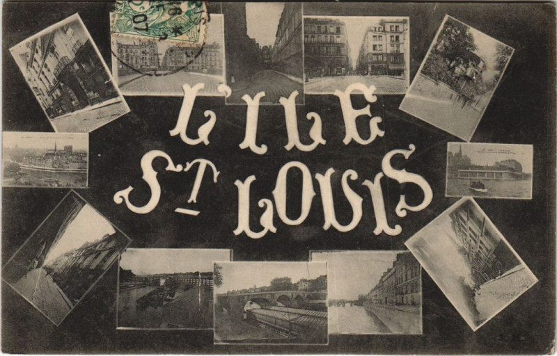 Carte postale ancienne Paris 4e l'Ile Saint-louis à Paris 4e